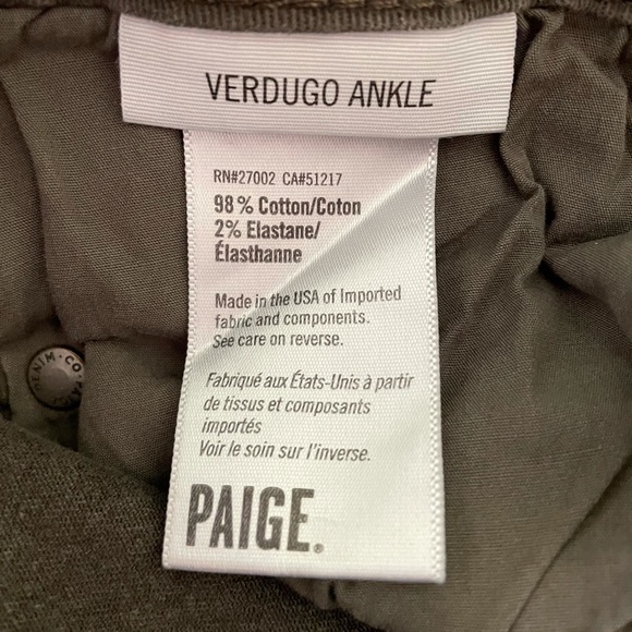Paige Verdugo ankle Jean size 27 - Picture 2 of 12